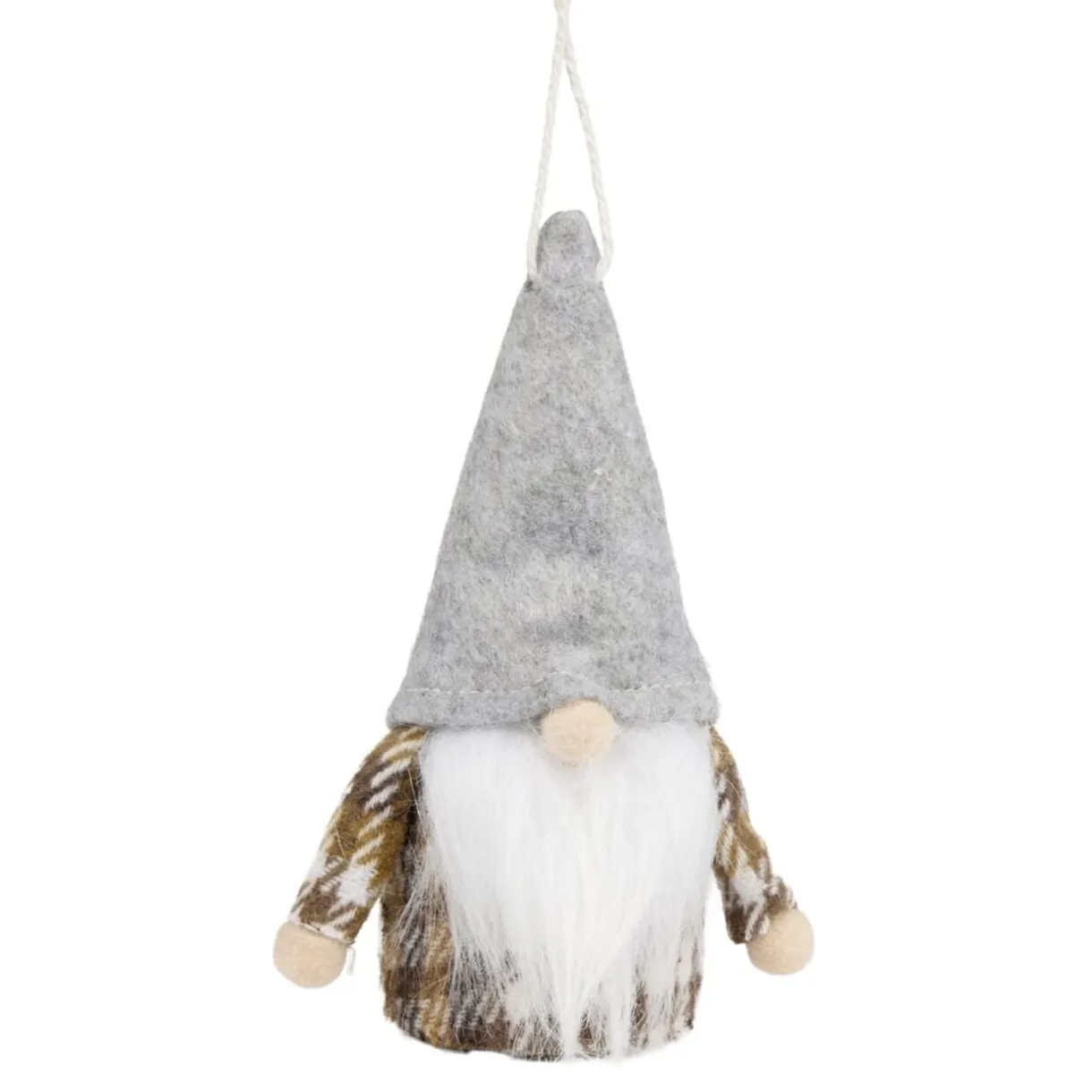 Gnome de Noël tartan à suspendre H16 cm (2 modèles) < Gifi Hot