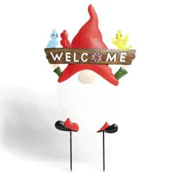 Gnome métal à planter Welcome H81,5cm < Gifi Discount