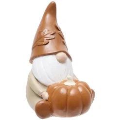 Gnome à poser thème automne en résine 9,5x8,5xH75cm (3 modèles) < Gifi Clearance
