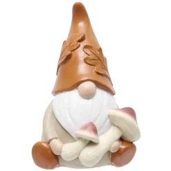 Gnome à poser thème automne en résine 9,5x8,5xH75cm (3 modèles) < Gifi Clearance