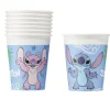 Gobelet carton Disney Stitch bleu 20cl x8