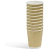 Gobelet cartonné extérieur cannelé beige et blanc 20 cl x10 < Gifi Clearance