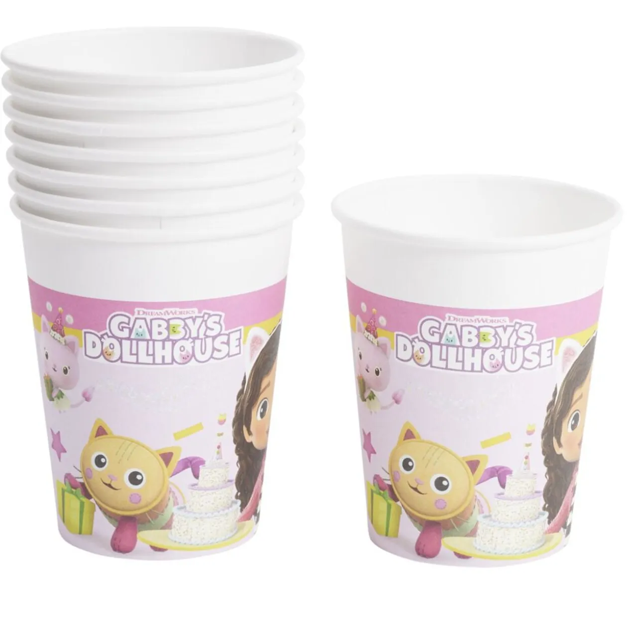 Gobelet carton x8 Gabby's Dollhouse 20cl
