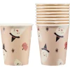 Gobelet carton x8 Halloween fantôme mignon 250ml