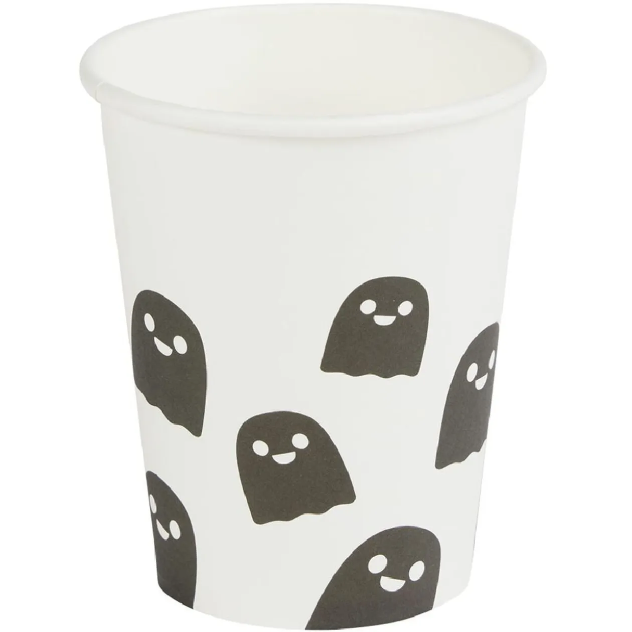 Gobelet carton x10 Halloween fantôme 25cl