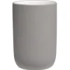 Gobelet céramique gris intérieur blanc Ø6,8xH10cm