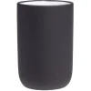 Gobelet céramique noir intérieur blanc Ø6,8xH10cm