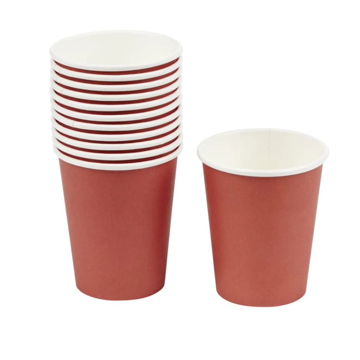 Gobelet en carton orange 25cl x12