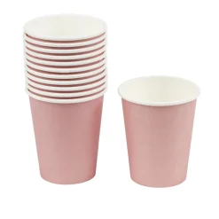 Gobelet en carton rose 25cl x12
