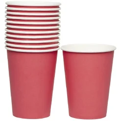 Gobelet en carton rouge 36 cl x12