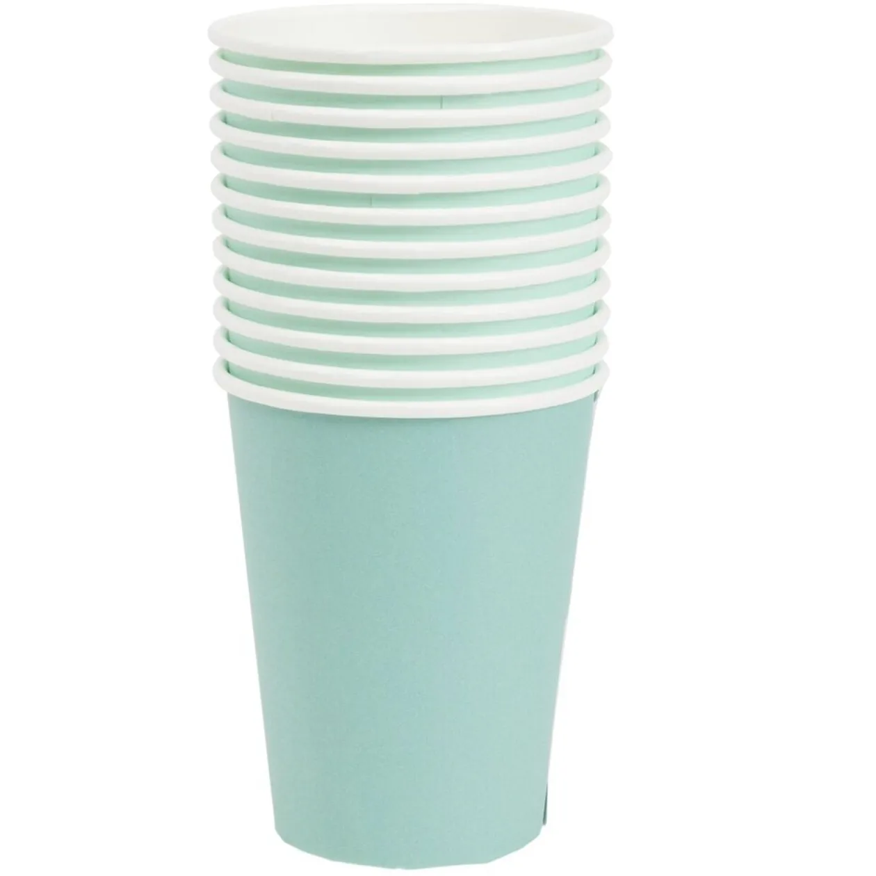 Gobelet en carton vert sauge 25cl x12