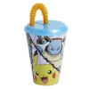 Gobelet enfant avec paille Pokémon Ø9xH16,3cm