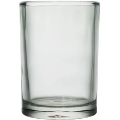 Gobelet en verre transparent vert Ø8xH10,5cm < Gifi Hot