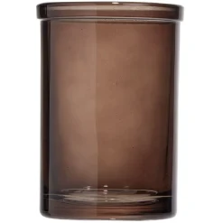Gobelet en verre transparent ambre brun Ø7,5xH10,5cm < Gifi Best