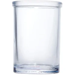 Gobelet en verre transparent bleu Ø7,5xH10,5cm