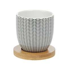 Gobelet à expresso avec sous tasse en bambou x4 < Gifi Outlet