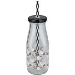 Gobelet paille Halloween 31cl verre motif phosphorescent (3 modèles) < Gifi Outlet