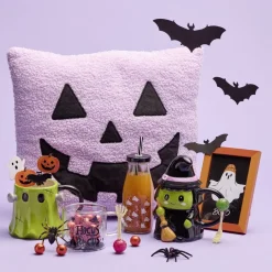 Gobelet paille Halloween 31cl verre motif phosphorescent (3 modèles) < Gifi Outlet