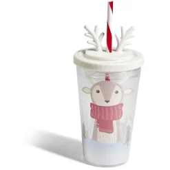 Gobelet paille Noël 470ml - 2 modèles < Gifi Online