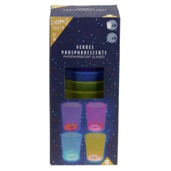 Gobelet phosphorescent avec sticks assortis x10 < Gifi Clearance