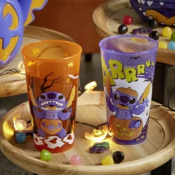 Gobelet plastique Halloween Disney Stitch eco cup Ø9xH15,5cm (2 modèles) < Gifi