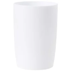 Gobelet pour salle de bain uni blanc