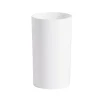Gobelet salle de bain plastique blanc Ø6,5xH12cm