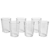 Gobelet strié en verre 20 cl x6