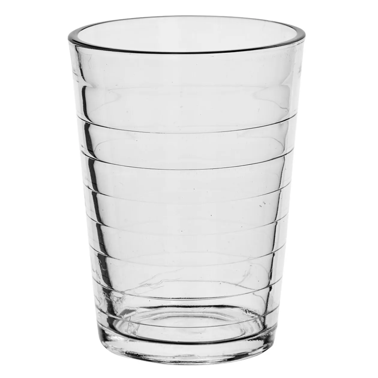 Gobelet strié en verre 20 cl x6