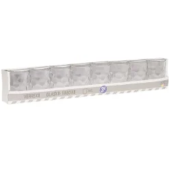 Gobelet verre motif embossé transparent 20 cl x8