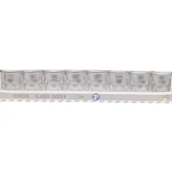 Gobelet verre motif embossé transparent 20 cl x8