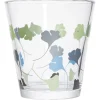 Gobelet verre x3 motif fleurs 25cl
