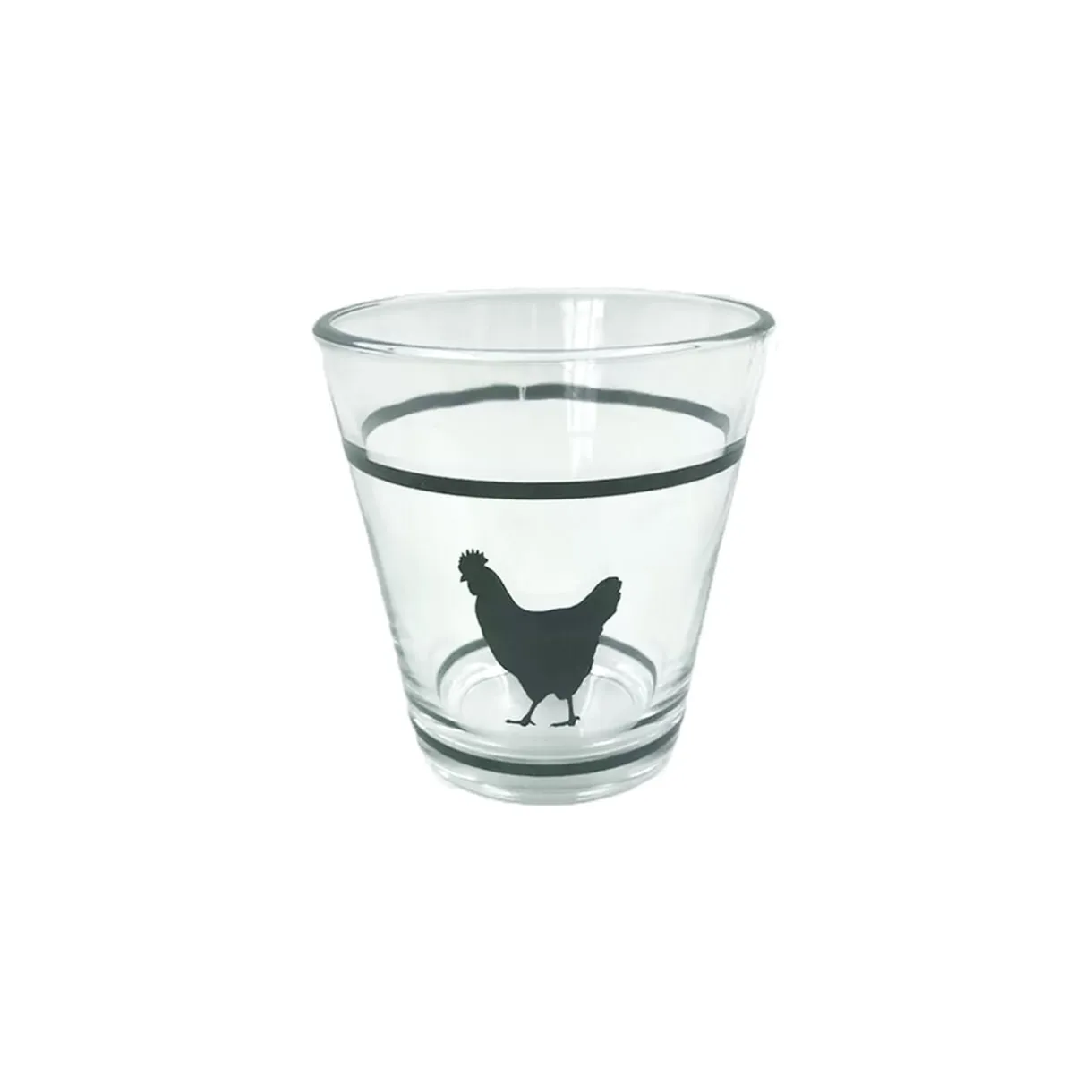 Gobelet verre x3 motif poule 25cl < Gifi Hot