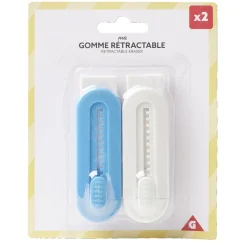 Gomme en caoutchouc rétractable L9cm (2 modèles) < Gifi Sale