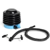 Gonfleur 3 valves plastique noir et bleu 12,7x113x11cm