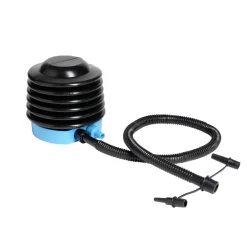 Gonfleur 3 valves plastique noir et bleu 12,7x113x11cm