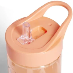 Gourde de camping dinosaure pour enfant plastique rose 43cl