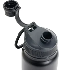 Gourde en inox 830ml noire Ø7,8xH28,5cm < Gifi Online