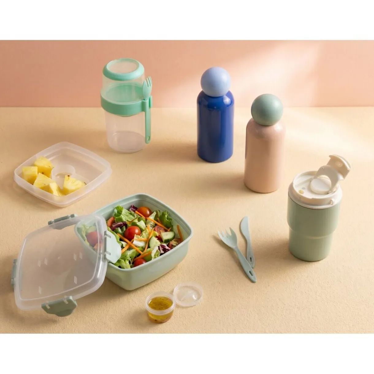 Gourde isotherme inox 400ml bouchon boule Ø7xH19cm (2 modèles) < Gifi Clearance