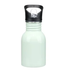 Gourde isotherme inox 350ml bouchon paille plastique Ø7xH16,5cm (2 modèles) < Gifi