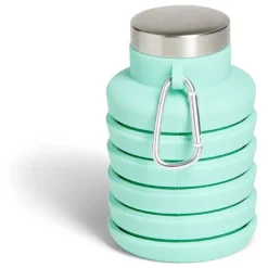 Gourde pliable silicone bleu avec mousqueton 200/480ml < Gifi Best