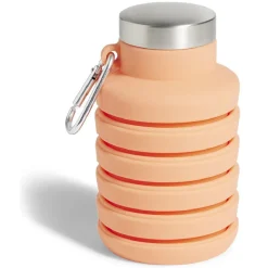 Gourde pliable silicone corail avec mousqueton < Gifi Hot