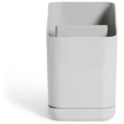 Égoutoir à couverts et ustensiles plastique gris - 11x11xH17cm < Gifi Hot