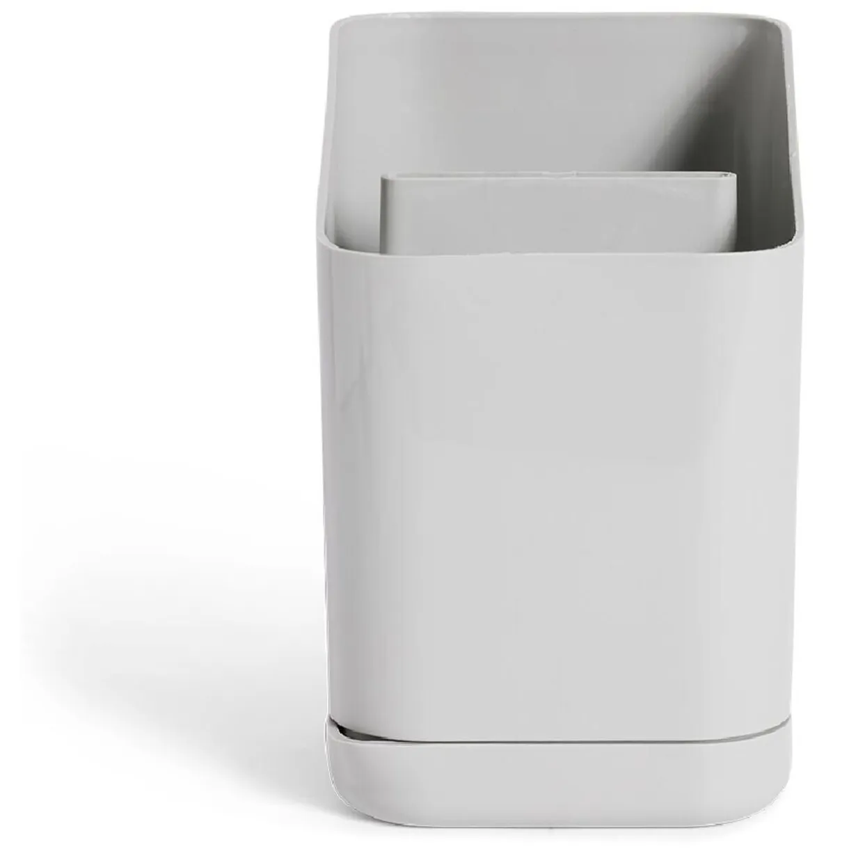 Égoutoir à couverts et ustensiles plastique gris - 11x11xH17cm < Gifi Hot