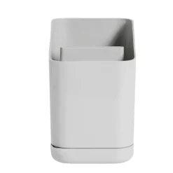 Égoutoir à couverts et ustensiles plastique gris - 11x11xH17cm < Gifi Hot