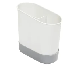 Égouttoir à couverts plastique gris 17,3x17,3xH9,2cm