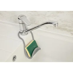 Égouttoir pour évier à suspendre caoutchouc gris 11x26,5cm < Gifi Discount