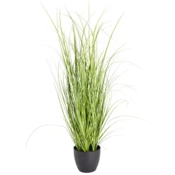 Graminé artificiel en pot noir H91cm < Gifi Online