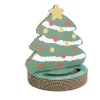 Grattoir carton forme sapin de Noël et jeu de balle pour chat Ø33xH28,5cm < Gifi Hot