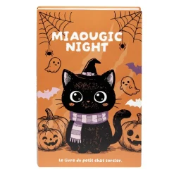 Grattoir chat Halloween livre griffoir carton marron et orange 26x39,5cm < Gifi New